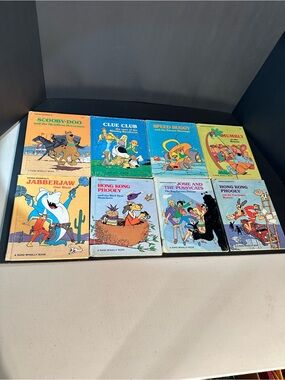 Vintage Lot Of 8 Various Hanna Barbera 1970s Children's Hardback Books